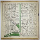 1925 Kansas City Missouri Atlas Plat Map Rare Color Lithograph Plate  50   51