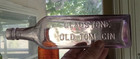 Gladstone Old Tom Gin Amethyst 1890s Rare Chicago Hand Blown Pre Pro Bottle