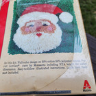 Vintage Christmas From Caron Latch Hook Pillow Kit New K3124 Santa 1980 