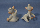 Pair Vintage 1958 Holt Howard Pixie Elf Candle Hugger Climber Walker Figurines