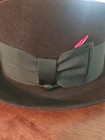 Vintage Champ  feel The Felt    Black Fedora Medium Size 7 1 8 Kasmir Finish