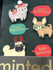 Minted 10ct  happy Howlidays    Box Holiday Greeting Dog Card Christmas