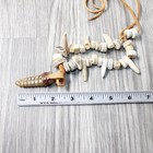 Rattlesnake Rattle  Plus Antler Bead Necklace   4757    Mountain Man Necklace