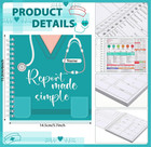 4 Pcs Nurse Report Sheet Notebooks With Medical Pens Light Made Simple wide 
