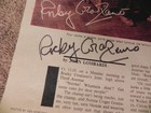 Rocky Graziano Sunday News Magazine  Autograph Dated Nov 15 1981