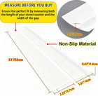 2 Pack Flexible Kitchen Stove Gap Covers  Silicone Gap Fillers Between Counter A