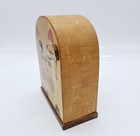 Japanese Cat Wood Bank Wooden Kitty Coin Holder Vintage 6  Googly Eyes