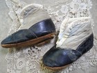 Antique   Leather High Top Baby Shoes For Repair Materials   Large Baby Dolls