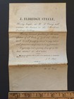 1859 Petersburg Va J  Elbridge Steele Jeweler Badges Medals Circular   Receipt