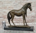 Thoroughbred Horse Lover Gift Equestrian Art Bronze Statue Sculpture Artwork