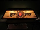 Vintage Miller Lite Pool Table Light 48    Hanging Man Cave A Fine Pilsner Beer Ad