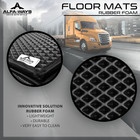 Rubber Floor Mats Fits Freightliner Cascadia 116  126  2018 - Current  -  2  pcs