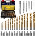 35-piece Screw Extractor And Drill Bit Set 11135zr Remove Broken Studs  Bolts