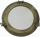 12  Nautical Aluminum Porthole Mirror With Bronze Finish Antique Ship D  cor Gift