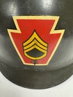 Vintage Vietnam Era Us Army Pa Sgt M-1 Painted Helmet Liner Military