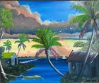     smitty- Florida Highwaymen Style  Oil Painting  Florida Indian River Artist 