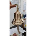 Handcrafted Solid Brass Wall Mounted Bell Nautical D  cor Gift School Hotel New