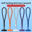 Portable Mobile Phone Hand Wrist Straps Nylon Colorful Anti-fall Lanyard With Te