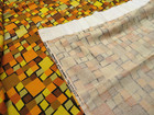 Vintage Pair Mid Century 89x59 Window Curtains Space Age Retro Fabric Panton Era
