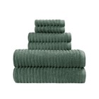 6 Piece Towel Set Quick Dry 100 Cotton Anti-microbial Bath Hand Washcloths New