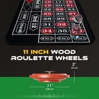 Iesstros 11 Inch Roulette Wheel Set For Adults With Rubber Roulette Table Mat   
