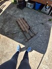 Vintage Wooden And Metal Snow Sled