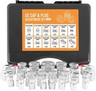 64 Pcs 37   Jic Cap   Plug Kit  Hydraulic Hose Tube   Pipe Fitting Set  45  Steel