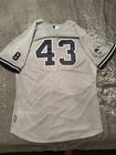 New York Yankees Game Issued Postseason Jersey  43 Size 48 Yogi Berra Patch
