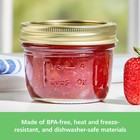 Mainstays 8 Oz Mason Jars  Wide Mouth Half Pint Canning Jars With Lids And Rings