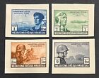 Travelstamps  1943 Croatia Stamps Scott  b33-b36 Imperfs Russian Legion Mnh Og