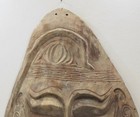 Papua New Guinea Large Carved Wood Gable Mask