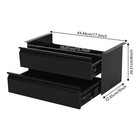2 Layer Steel Under Desk Drawer Slide Out Dual Tier Under Desk Drawer Organizer