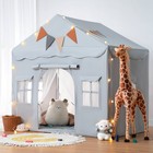 Besrey Kids Play Tent For Girl   Boy With Lights   Mat kids Playhuose Tent gray