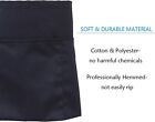 Waist Apron With 3 Pockets - Black Waitress Waiter Server Short Aprons