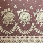 French Antique Lace 25x96cm Tulle With Rose   Leaf Crochet  Good Condition