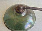 Vintage Jackson Green Porcelain Industrial post barn Light