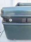 Samsonite Silhouette 5 Hard Shell Train Makeup Case Vintage Dark Green Used