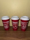Rare 2025 Starbucks Reusable Red Holiday Cup  limited Edition  Set Of Three New