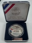 1991 S Proof Uso Silver Dollar Us Mint Commemorative  1 Coin With Box And Coa
