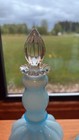Fenton Vintage Powder Blue Vanity Set Of 3 Perfumes powder Jar