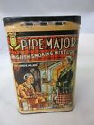 Vintage Advertising Empty Pipe Major  Vertical Pocket Tobacco Tin  276-g
