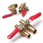 6mm 8mm 10mm 12mm Hose Barb Water Gas Fuel Shut-off Brass Ball Valve Switch