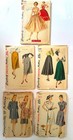 Lot 5 Vintage 1940s Sewing Patterns Simplicity 12 14 Evening Dress Skirt Cut R