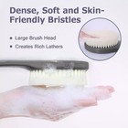 Body Brush Back Scrubber  17 In Never Mold Back Brush Long Handle For Shower  Ex