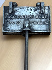 Vintage Baccellieri Mfg Co  Antique Italian Pizzelle Cookie Iron - Great Shape 