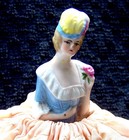 Vintage Half Or Pin Cushion Doll Styled As Louis Xv Lady - Incldes Us Tariffs