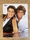 Wham 1984 George Michael Clip Poster Swedish Music Magazine Okej 1980s