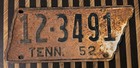 1952 Tennessee License Plate