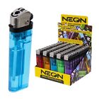 50 Neon Cigarette Lighter Full Size Disposable Lighters