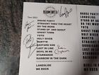 Signed Last In Line Setlist Dio Def Leppard Black Sabbath Ozzy Vivian Campbell